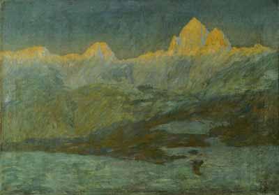 Ivan Grohar Triglavsko pogorje Norge oil painting art